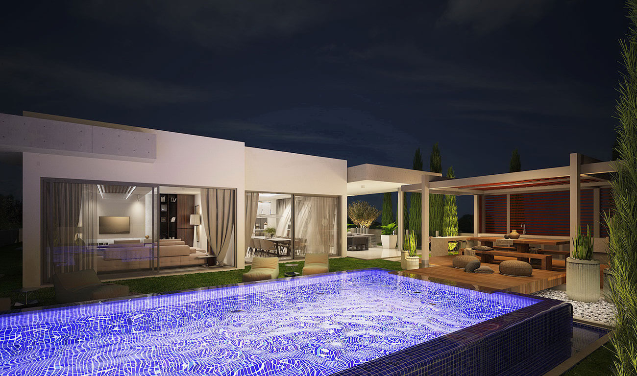 Villa 21 Korantina swimmig pool 3D