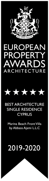 Best Architecture Single residence Cyprus Marina Beach Frnt villa by Abbass Ajami LLC